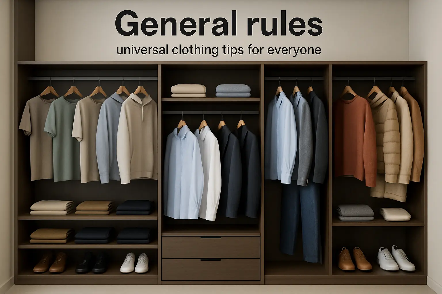 General rules – universal clothing tips for everyone
