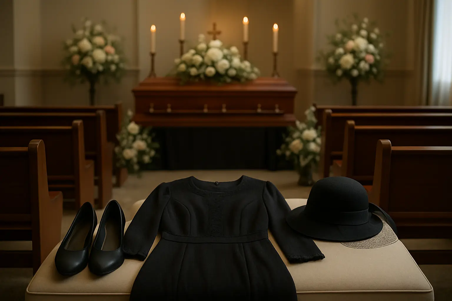 How to dress for a funeral as a woman