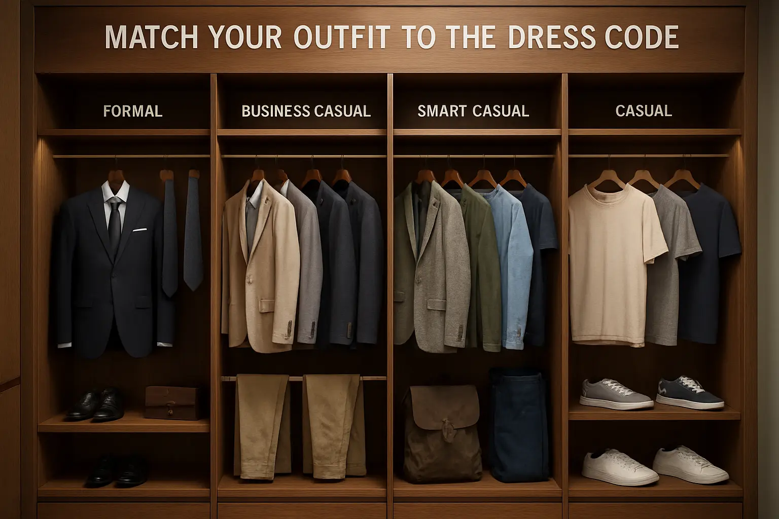 Match your outfit to the dress code
