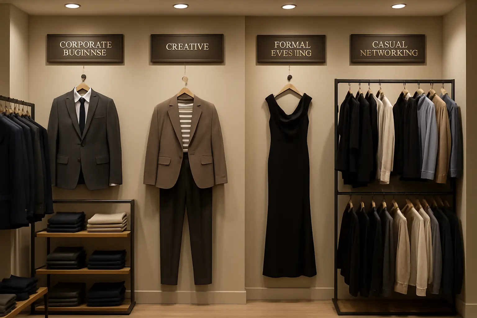 Match your outfit to the industry and event