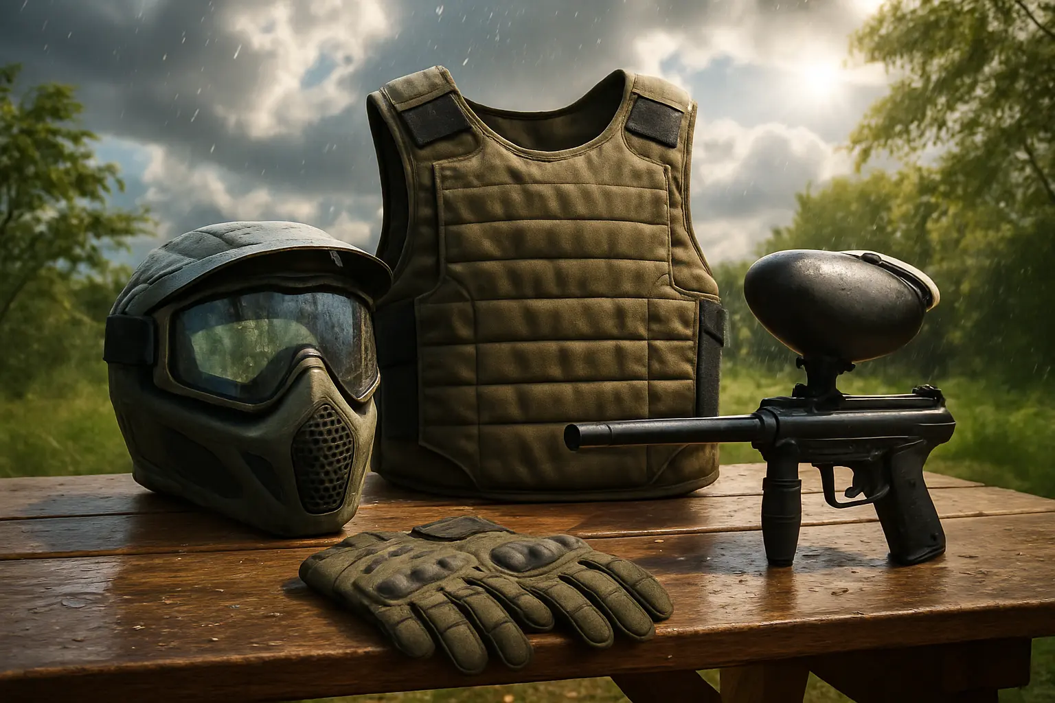 Paintball outfit and the weather