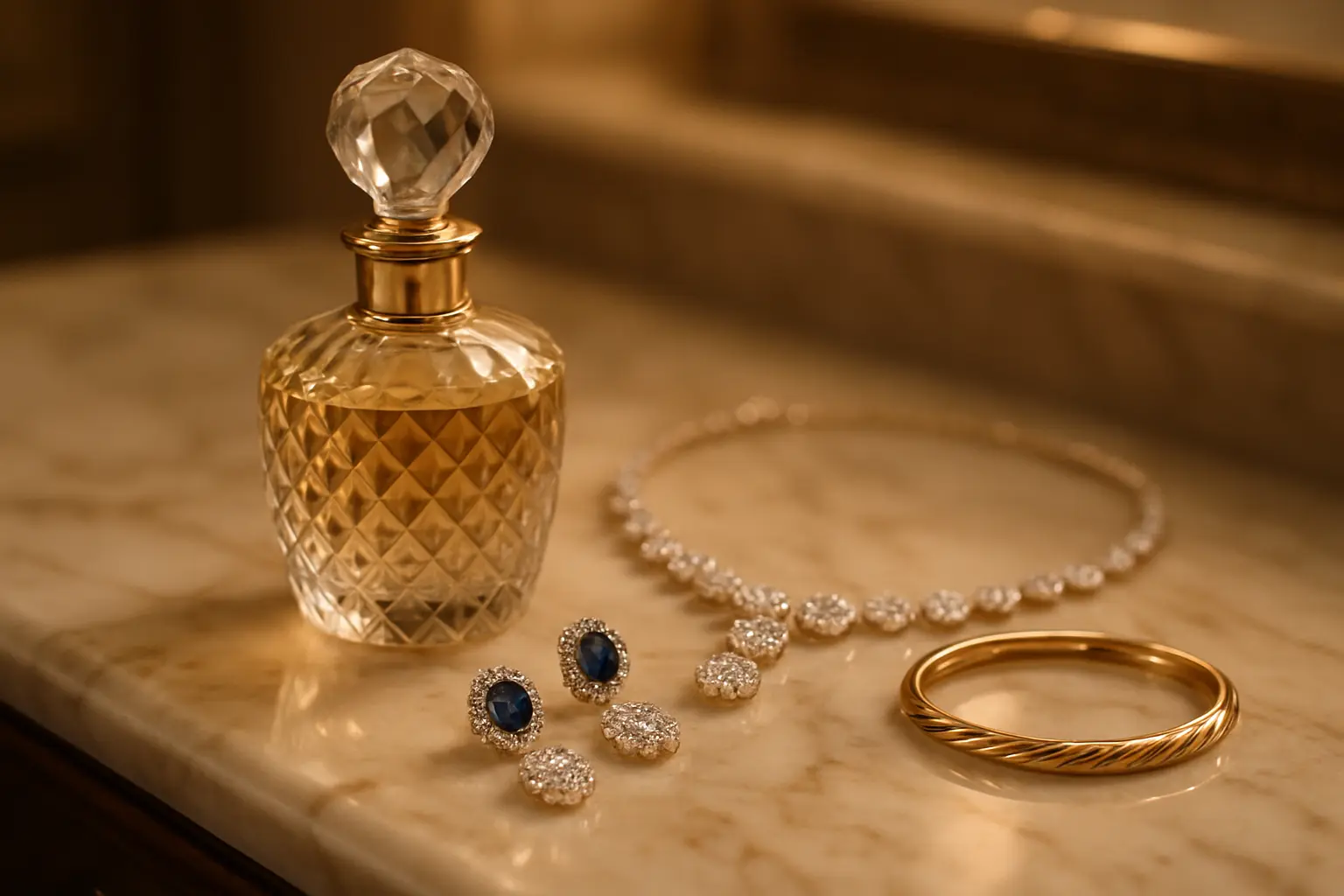 Pay attention to accessories – fragrance and jewelry