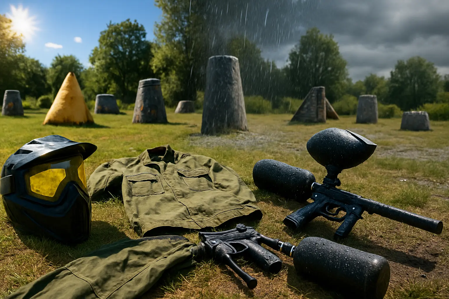 Ubiór na paintball a warunki pogodowe